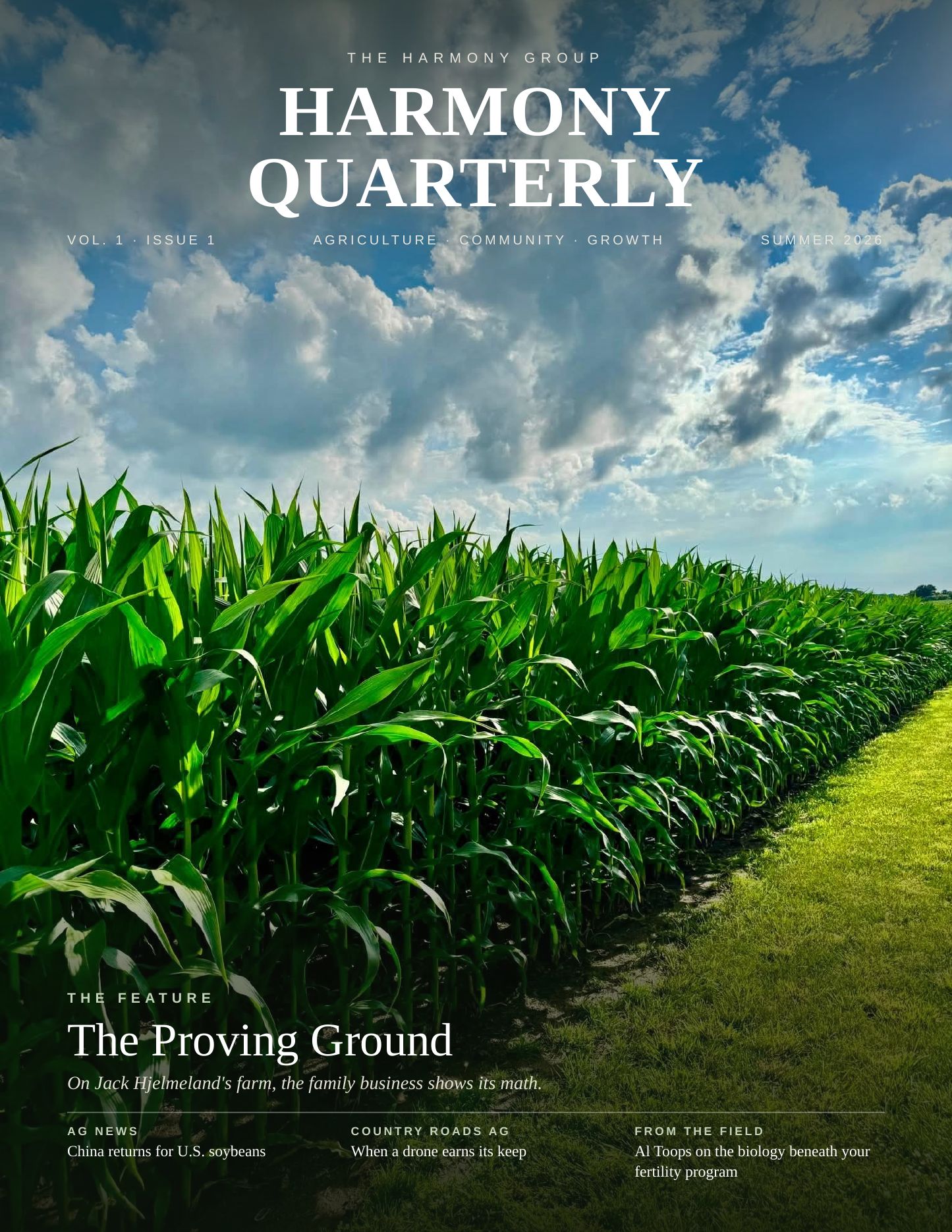 Harmony Quarterly — Summer 2026 cover